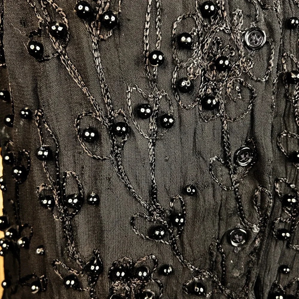 80's Jakelin Maxi Dress S FLAWS Witchy Whimsygoth Goth Fairy Grunge Thrashed - Picture 9 of 16